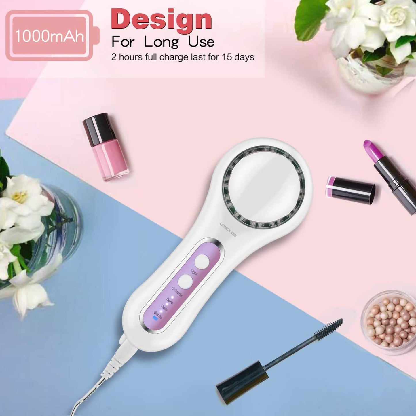 Face Scrubber Exfoliator,Facial Cleansing Brush Rechargeable IPX7 Waterproof with 5 Brush Heads,Electric Face Spin Brush for Exfoliating, Massaging and Deep Cleansing (Black+Gold)
